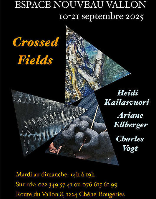 Crossed Fields : exposition de A. Ellberger, H. Kailasvuori, Ch. Vogt