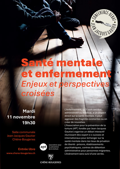 Santé mentale et enfermement : conférence débat